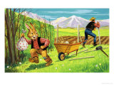 Bear Rabbit Giclee Print by Henry Charles Fox