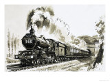 The Famous 4-6-0 Castle Class of Steam Locomotives Used by Great Western Giclee Print by John S. Smith The Famous 4-6-0 Castle Class of Steam Locomotives Used by Great Western Giclee Print by John S. Smith