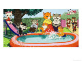 Num Num and His Funny Family Giclée-tryk af Gordon Hutchings Num Num and His Funny Family Giclée-tryk af Gordon Hutchings