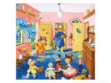 Num Num and His Funny Family Reproduction procédé giclée par Gordon Hutchings