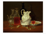 Still Life with Decanters Giclee Print by J. Rhodes