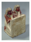 Didi and Pendua Offering a Hymn to the Sun God Re, from Deir El-Medina, New Kingdom Giclee Print by Egyptian 19th Dynasty 
