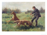 Exercising Greyhounds Giclee Print by George Goodwin Kilburne