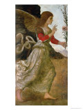 The Annunciating Angel Gabriel Giclée-tryk af Melozzo da Forlí The Annunciating Angel Gabriel Giclée-tryk af Melozzo da Forlí