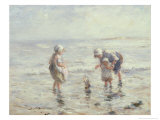 Sailing the Boat Giclee Print by Robert Gemmell Hutchinson