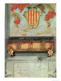 Mural Painting from the Count of Barcelona's Tomb Giclee Print by Ramon Berenguer