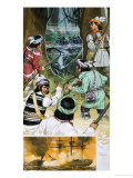 Seminole Indians Battle the American Soldiers in the Swamps Giclee Print by Angus Mcbride