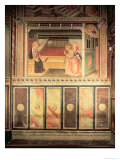 Annunciation, in the Cappella Del Sacro Cingolo Giclee Print by Agnolo Gaddi