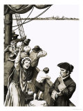 David Thomson Did Not Share in the General Excitement as the Ship Neared Nova Scotia Giclee Print by Bill Lacey