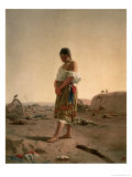 The Paraguayan in Her Desolate Mother Land, 1880 reproduction procédé giclée par Juan Manuel Blanes