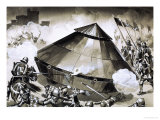 Unidentified Armoured Weapon of War - an Early Form of Tank Giclee Print by Angus Mcbride