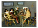 Cavaliers in a Tavern Lámina giclée por Dirck Hals