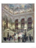 The Staircase of the Opera, 1877 Giclee-trykk av Louis Beroud The Staircase of the Opera, 1877 Giclee-trykk av Louis Beroud