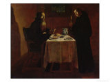 St. Benedict Blessing St. Maur Reproduction procédé giclée par Francisco Rizi Or Ricci