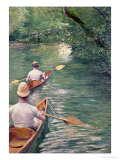 The Canoes, 1878 reproduction procédé giclée par Gustave Caillebotte