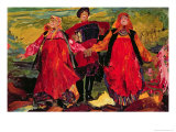 Russian Peasants Singing Giclee Print by Filipp Andreevic Maljavin