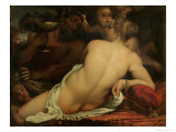 Bacchante reproduction procédé giclée par Annibale Carracci