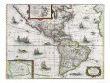 Map of the Americas, 1631 Giclee Print by Henricus Hondius