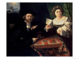 Husband and Wife, c.1523 Lámina giclée por Lorenzo Lotto