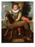 Boy and Dog, Bibius Vincit Giclée-tryk af Sofonisba Anguisciola