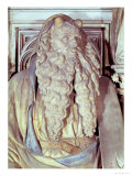 Moses, detail from the hexagonal pedestal of the Well of Moses, 1395-1404 (stone) Lámina giclée por Claus Sluter