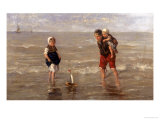 The Toy Boat Lámina giclée por Jozef Israels