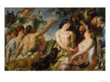 Meleager and Atalanta reproduction procédé giclée par Jacob Jordaens
