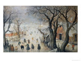 Winter Scene, c.1610 Lámina giclée por Hendrik Avercamp