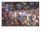 The Feast of the Gods reproduction procédé giclée par Hendrik van the Elder Balen