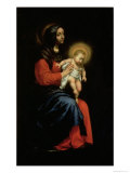 La Sainte Vierge et l'Enfant reproduction procédé giclée par Carlo Dolci