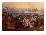 Great Salt Lake, Utah Giclee Print by Currier & Ives 