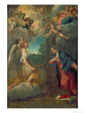 L'Annonciation reproduction procédé giclée par Agostino Carracci