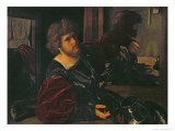 Portrait of Bernardo Di Salla reproduction procédé giclée par Giovanni Girolamo Savoldo