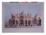 San Marco, Venice, Engraved by Brizeghel Giclee Print by Marco Moro