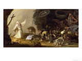 La tentation de St. Antoine reproduction procédé giclée par Cornelis Saftleven
