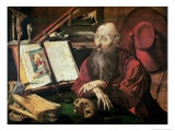 St. Jerome, c.1540-50 reproduction procédé giclée par Marinus Van Reymerswaele