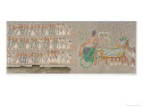 Coloured Base Reliefs, Plate 12 from Vol II of Descriptions of Egypt, Engraved Phelippeaux Giclee Print by Henri Joseph Redoute