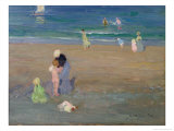 The Beach, Trouville Giclee Print by Emmanuel Phillips Fox