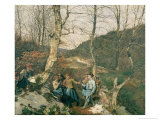 Early Spring in the Vienna Woods reproduction procédé giclée par Ferdinand Georg Waldmuller