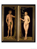 Adam and Eve, 1537 reproduction procédé giclée par Lucas Cranach the Elder