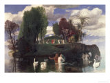 The Island of the Living, 1888 Giclee-trykk av Arnold Bocklin The Island of the Living, 1888 Giclee-trykk av Arnold Bocklin