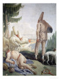 Pulcinella on Holiday Giclee Print by Giandomenico Tiepolo