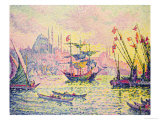 View of Constantinople, 1907 reproduction procédé giclée par Paul Signac