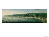 View of Naples from the East, 1730 Giclee Print by Gaspar Butler