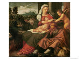 Rest on the Flight Into Egypt Giclée-Druck von Bonifacio Veronese
