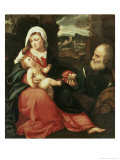 The Holy Family Giclee Print by Giovanni de Busi Cariani