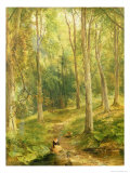 Young Girl Bathing Her Feet Giclee Print by Thomas Creswick