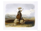 Magic Pile Erected by Assiniboin Indians, Plate 15, Travels in the Interior of North America Giclee Print by Karl Bodmer