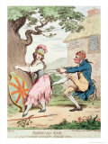 Fashion Before Ease, or a Good Constitution Sacrificed For a Fantastic Form, Pub. H. Humphrey, 1793 Reproduction procédé giclée par George Moutard Woodward