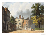 Charter House, History of Charter House School, Engraved by Joseph Constantine Stadler Reproduction procédé giclée par William Westall
